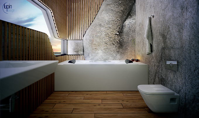 Lupin design - http://www.lupindesign.pl
Bathroom made for competition.