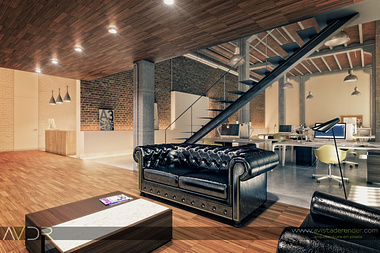 Architecture studio in a loft
