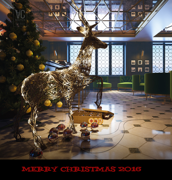 vicnguyendesign - https://www.behance.net/vicnguyendesign
merry christmas and happy new year 2017 SW: 3dmax and PS CG: Vicnguyendesign
