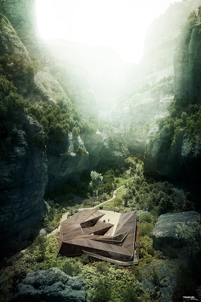 Perochon renaud - http://tismot3d.blogspot.fr/
i use 3dsmax and photoshop just for color adjustement
This project aims to accommodate hiker
for a break during the parcour.
Other view will be visible on my blog