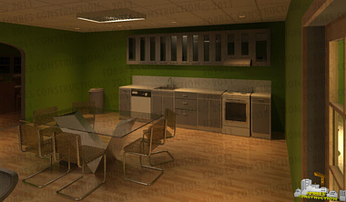 after using revit for a month...these are my first interor renders.....kitchen
