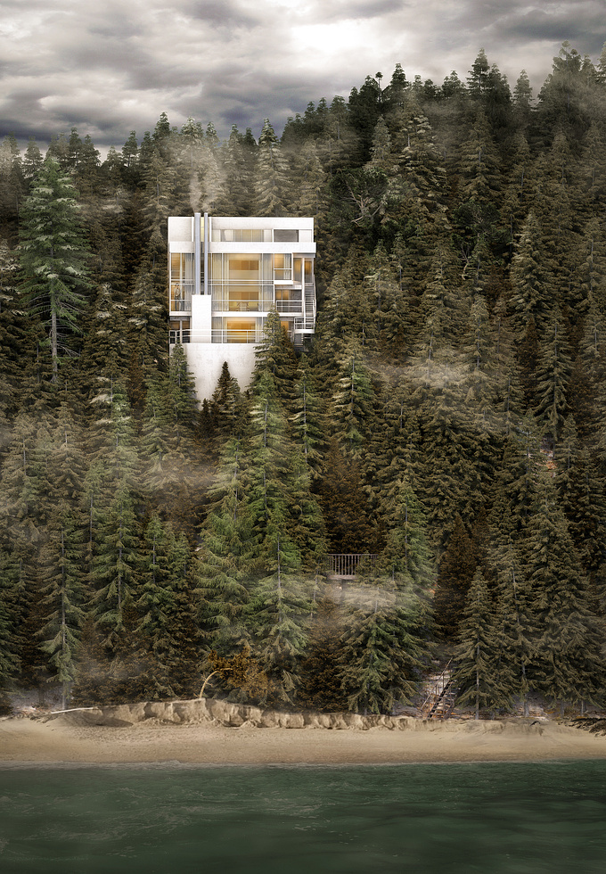 Modelled in 3ds max, Forest Pro and rendered with Vray 3
CS6 post production and matte painting