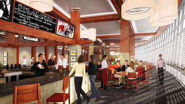 St. Pete Times Forum restaurant concept.