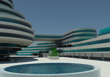 commercial center exterior  in VANAK, IRAN - (concept)