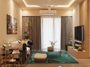 Lliving Room_Personal Residence_Mumbai