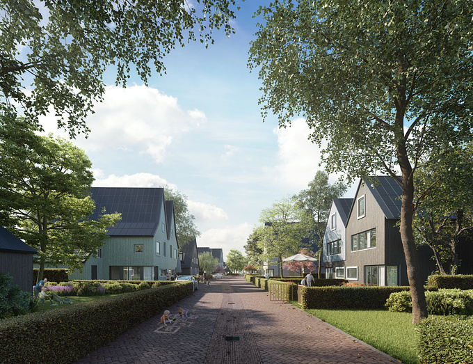  - http://
Winning plan for 'Islands of Hain' in Krommenie, Netherland, by area and real estate developer AM.