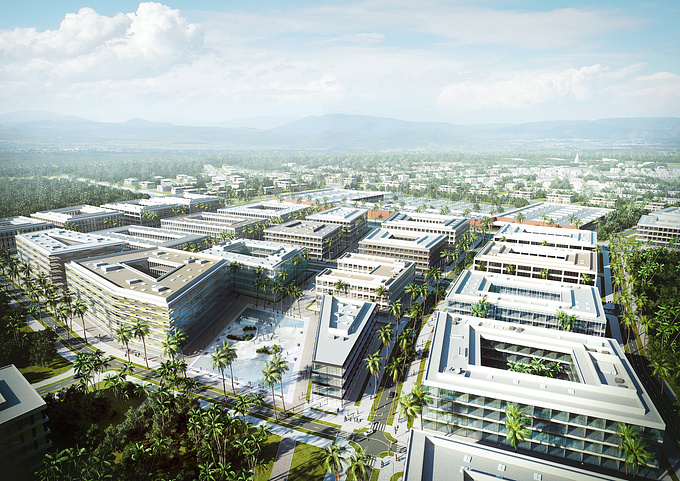  - http://
View of the masterplan of Appolonia City in Ghana.
Concept: OPEN Architekci

Soft: SketchUp+Vray+Photoshop