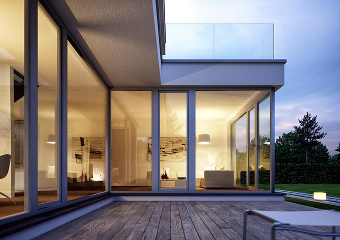 lichtecht GmbH - http://www.lichtecht.de
We work a lot for prefab house company, there are a lot of projects. But this here was a very nice project because it is a great house to my taste. I hope you like it.