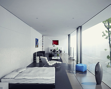 Minimalist house - living room