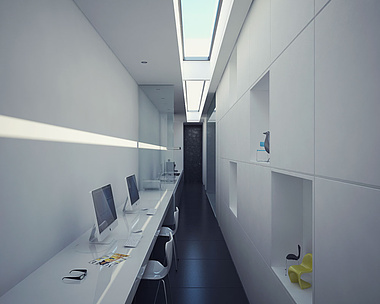 Minimalist house - Office room