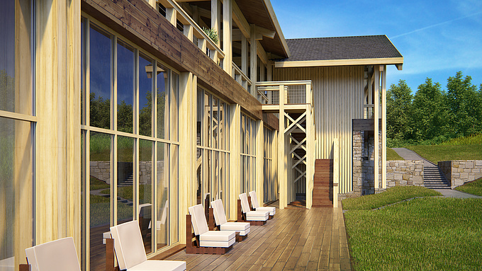 Wideview
3d rendering of exterior