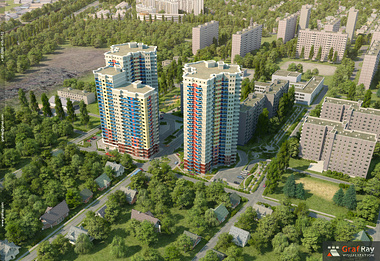 Apartment complex in Ukraine
