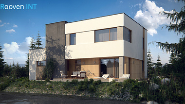 Visualization of modern house