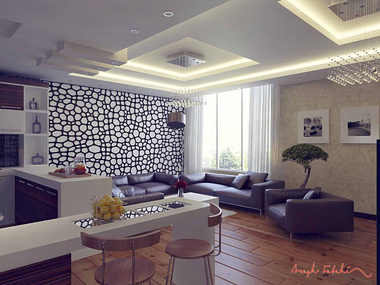 modern interior desigen(living room)