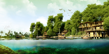 Resort at Sundarban
