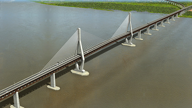 Third bridge over the Orinoco River