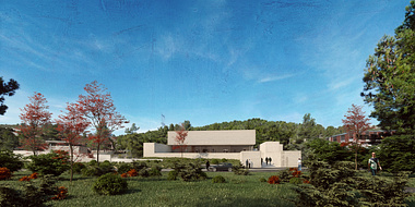 Community center competition rendering