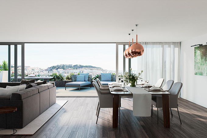 Architectural visualization - Berga&Gonzalez - http://renderingofarchitecture.com/architectural-visualization-lisbon-taipas
Architectural visualization of a penthouse in Lisbon. Interior design & visuals by Berga&Gonzalez

Check out our website for more 