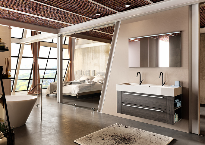 Filippo Petrucci - http://www.filippopetrucci.com
Interior Design Concept for Catalog of bathroom furniture.