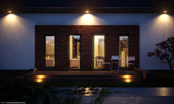 Rasterlight :: kcpr.pl - http://www.Wizualizacje-3D.eu
Night detail of passive building.

Rendered with iRay @ 3ds Max Design.