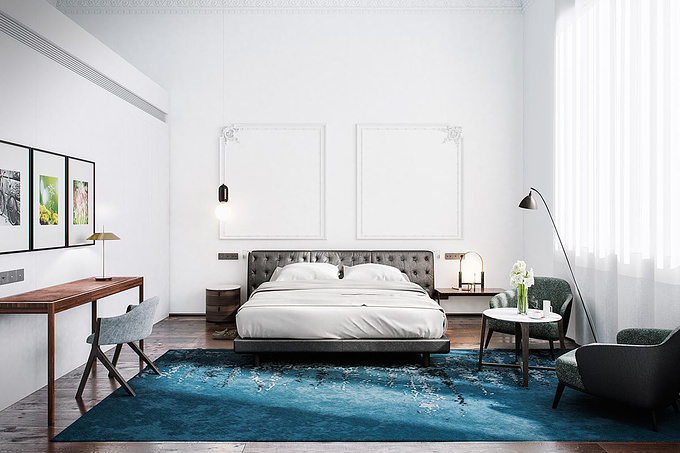Architectural visualization - Berga Gonzalez - http://renderingofarchitecture.com/architectural-rendering-mercer-hotel
Visualization for one of the rooms of the new Mercer Hotel in Seville, Spain

Check out our website for further 
