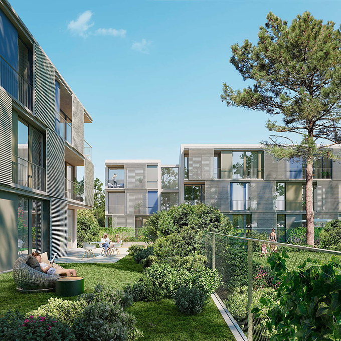 Architectural rendering - Berga & Gonzalez - http://renderingofarchitecture.com/architectural-rendering-residential-platjadaro
Architectural rendering of a residential complex in la Costa Brava

Check out our website for further 