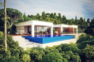 Architectural rendering / Private Residence