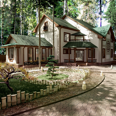 3D exterior house