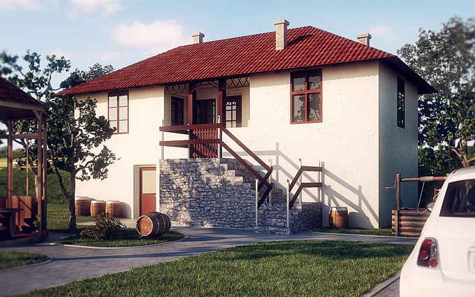 student project - 
 student project
 
 
 3d max, photoshop

 

Hi guys :)
This is one of mine school project. Mine task was to turn this old country house into a private cheese and milk production house. And one of the goals was to preserve our traditional, country architecture.
Of course every C&C are more than welcome :)