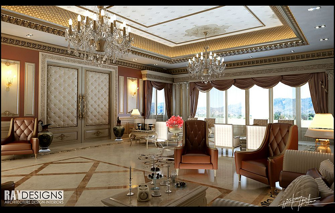 RAY DESIGNS - http://hisham@ray-designs.net
 RAY DESIGNS
 
 Mrs.Randa T .hafez
 3d max 2010,vray 

 

an interior design of the reception hall of a private villa in egypt,done in two days,render time 1.5 hrs for 2000 resolution