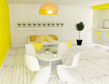 Yellow interior Design