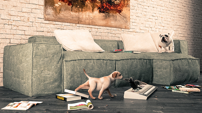 Atlast after a long gap rendered a small scene with new collections which i got . 
I really love Animals & Books so here's a quick render  

C & C Welcome 

3ds Max / Vray 2.2 / Ps5 / Lr4