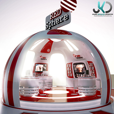 Red Sphere - Exhibition Booth Concept Design - Dubai / United Arab Emirates