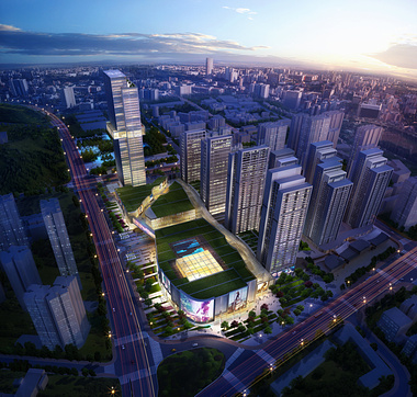 Chong Qing HuaYu City, Architectural Visualization