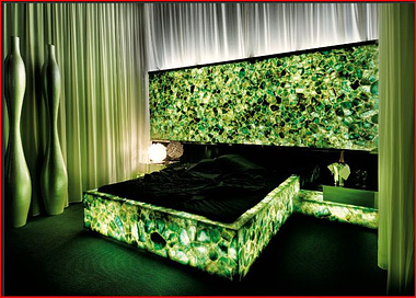 Light Green Aventurine Bed