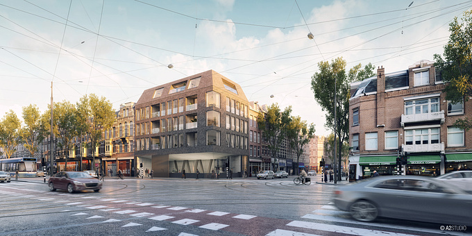 These are the exterior images we did for Moving Up Project. Two Metro Stations and apartments in the most vibrant neighbourhood of Amsterdam, De Pijp, designed by Benthem Crouwel Architects.

Visit us in www.a2studio.nl for the whole set of images.