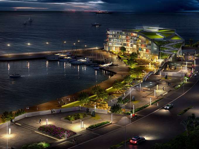 Digital Frontier - http://wearedigitalfrontier.com
Rendering of a project at the Beirut Waterfront. 3ds Studio MAx - Vray - Photoshop