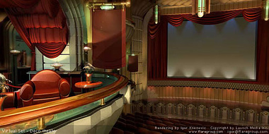 Deco theater  -  virtual set
