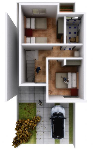 Low Income House 2nd Floor Plan