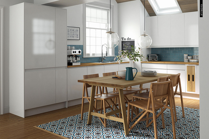 Hi Everyone,

Here are some images from a project we completed at the end of last year.

We were responsible for designing the kitchens and spaces as well as styling and obviously all the CGI production.

Lots of bespoke models and textures created for these, also some furniture items from umolab & turbosquid.

Used Vray & Max, a bit of after effects and Photoshop [Very little post work] with a little bit of food photography on each one.

We use Irradiance and Light cache for all our renders, on some of these we used the fake caustics workflow to add that extra ping. First time we have properly used it, works nicely enough.

Link to more images on our behance page;

https://www.behance.net/gallery/LB-Kitchens/14521163