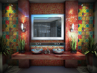 Bathroom design for a private villa (Egypt)
