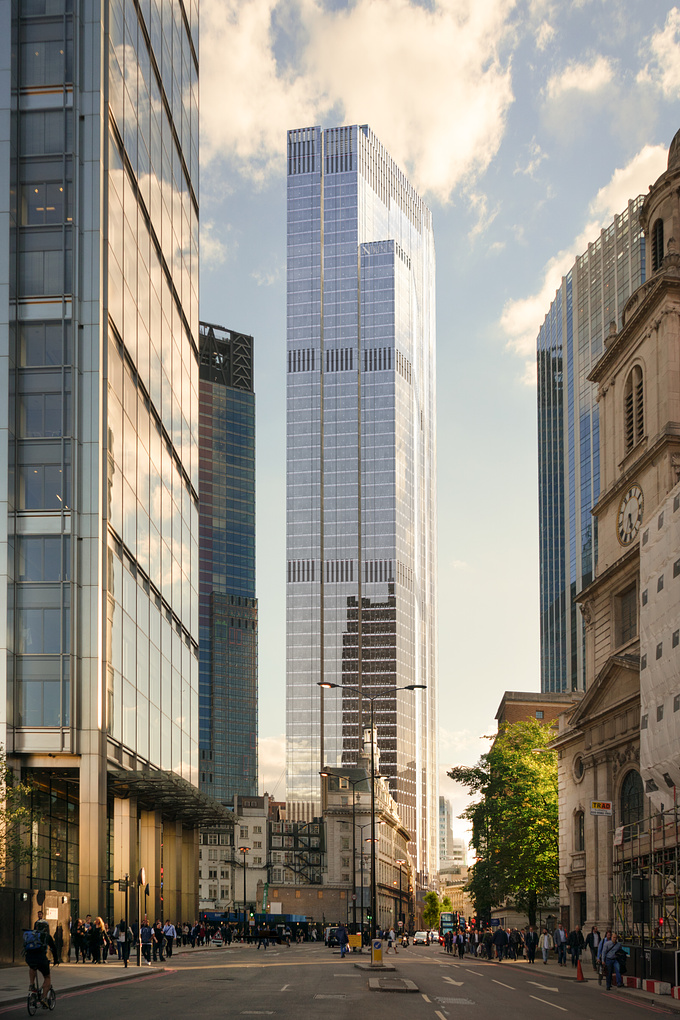 Image created when I was at River FIlm - http://martinrichardsonimages.com/
Showing the exciting new tower that takes the place of the old Pinnacle scheme. Note the highly reactive glass, it can be both very reflective and transparent at the same time depending on the conditions.