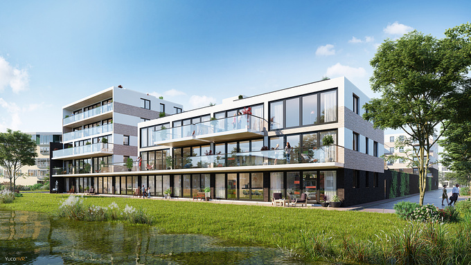 Apartments in Heerhugowaard in The Netherlands.