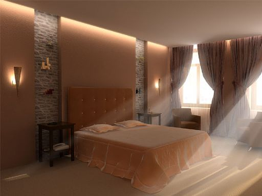 Diostudio - http://www.diostudio.ru
 Diostudio
 
 
 3DSMax 5.1, VRay

 

Interior of a bedroom with effect of volume light