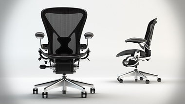 Herman Miller Aeron Chair // Furniture Visualisation // CGI