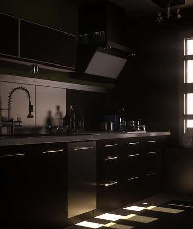 Black Kitchen, light off
