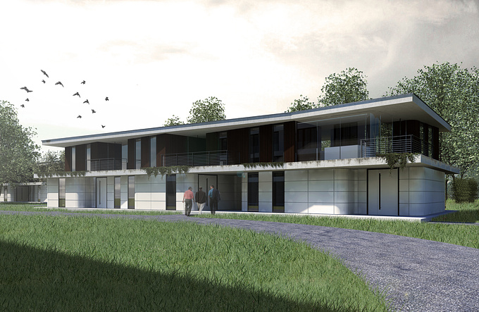Loft House near to Vienna. Build and render with Vectorworks 2013, postproduction with Photoshop CS6.