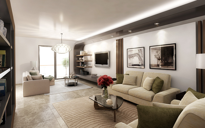 Smal living room | Amer Farah - CGarchitect - Architectural ...