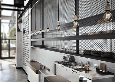 Industrial Restaurant Zenobia .Dubai