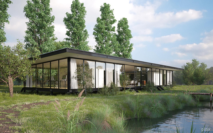 http://ploix-studio.fr
Glass House by Barrès-Coquet Architects.
Architectural visualization by ploix-studio.
3ds max, vray, photoshop